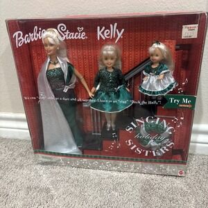 2000 Mattel Barbie Stacie Kelly Holiday Singing Sisters Doll Set #26260 NRFB